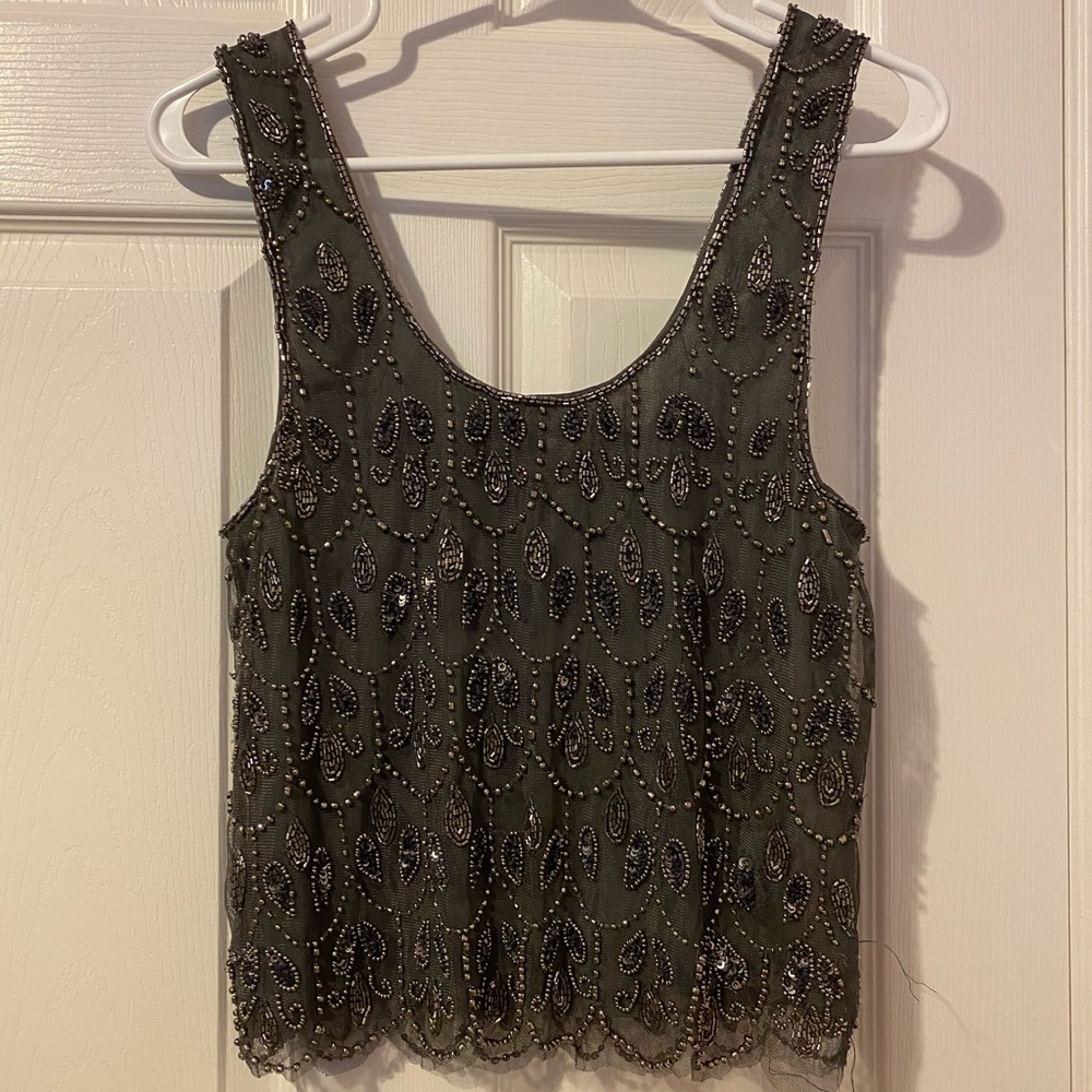 Topshop beading top